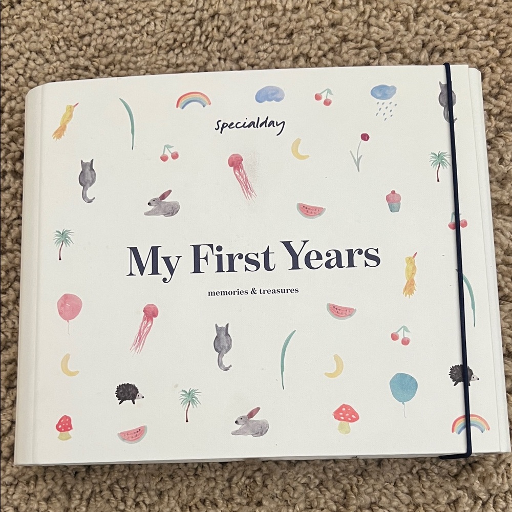 Barnes & Noble My First Years Memory Book - White with Colorful Illustrations